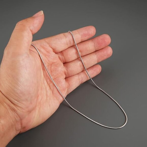 Stainless Steel Unisex Snake Chain Necklace - Picture 2 of 4